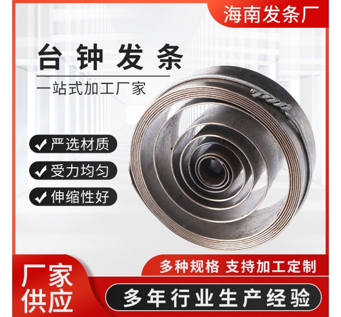 廠家供應臺鐘網(wǎng)發(fā)條不銹鋼渦卷彈簧 不銹鋼五金彈簧發(fā)條